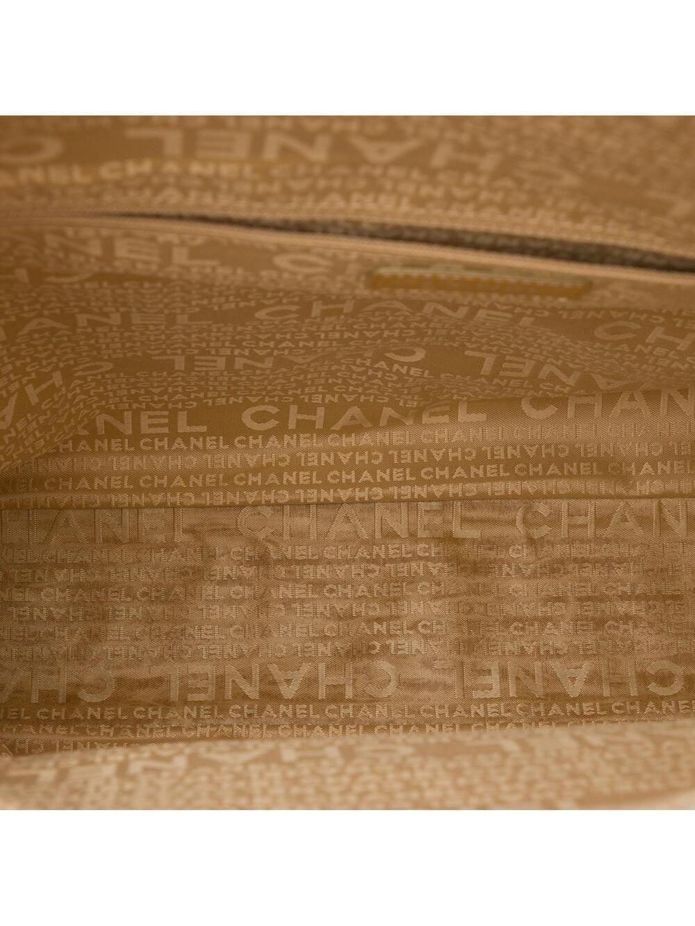 Chanel Cc Canvas Clover Vertical Tote #344925C14B - Picture 4 of 7